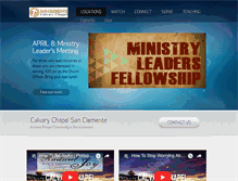 Tablet Screenshot of calvarysanclemente.org